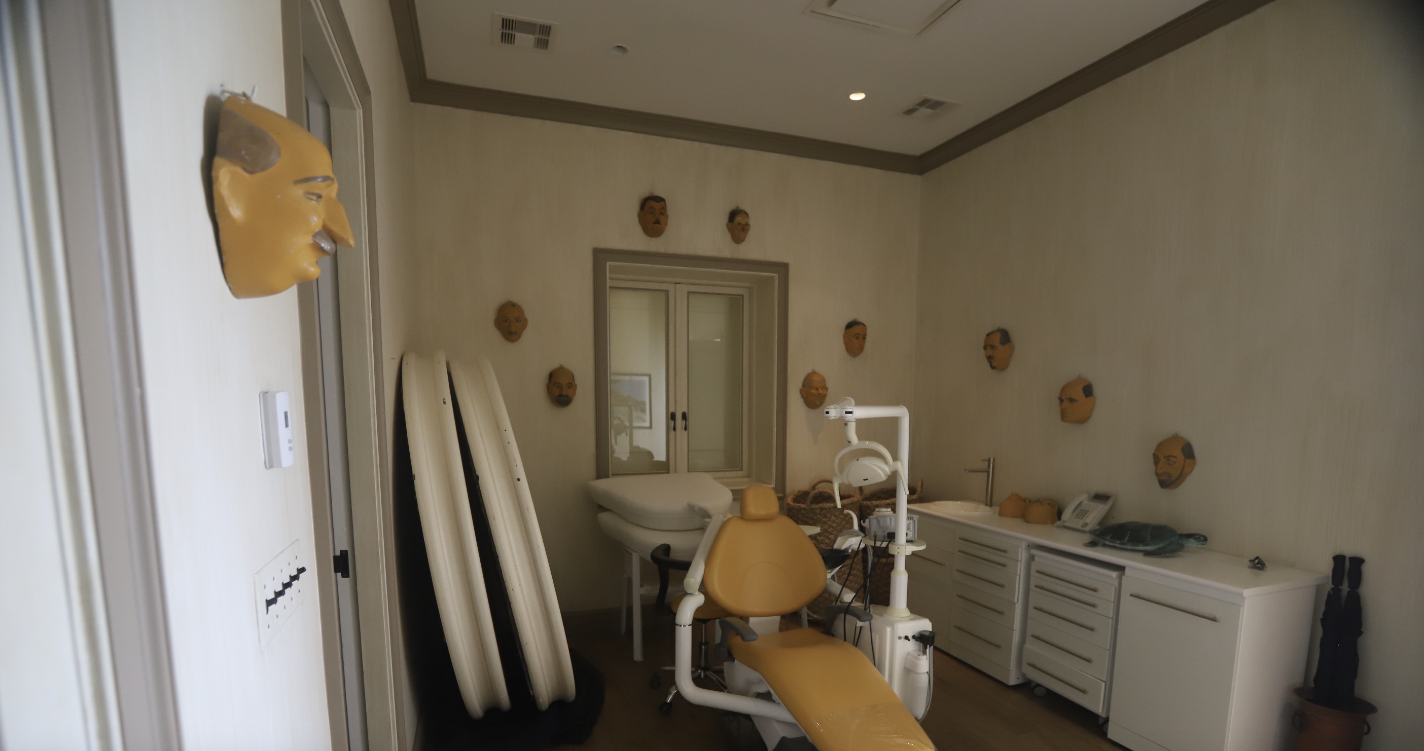 Dental Chair Room with Face Masks