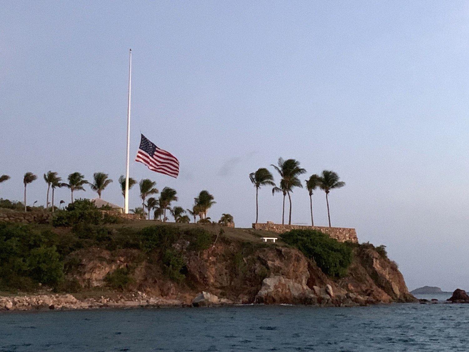 American Flag Installation